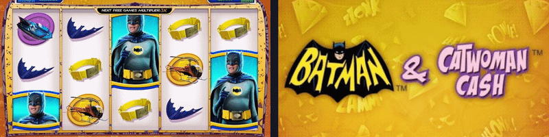 batman and catwoman cash slot banner