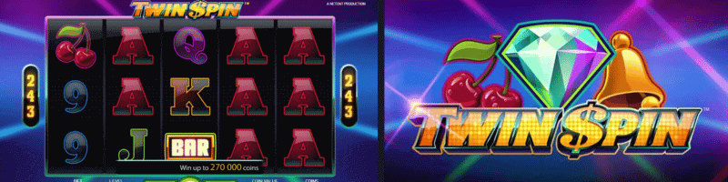 twin spin slot banner