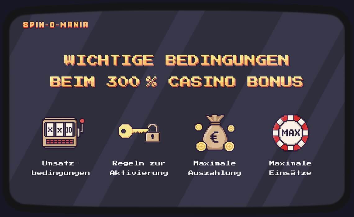 Bedingungen des 300% Bonus